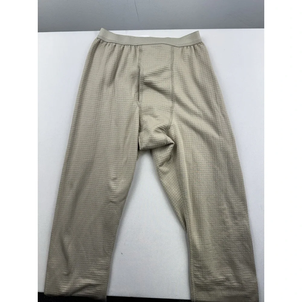 POLARTEC GEN 3 Drawers Mid-Weight Bottom COLD WEATHER Size Small Regular‎ Tan